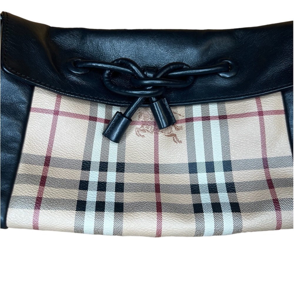 Burberry Small Hayamarket Check Clutch Bag - Detachable Strap - Black 39249901 - Picture 6 of 15
